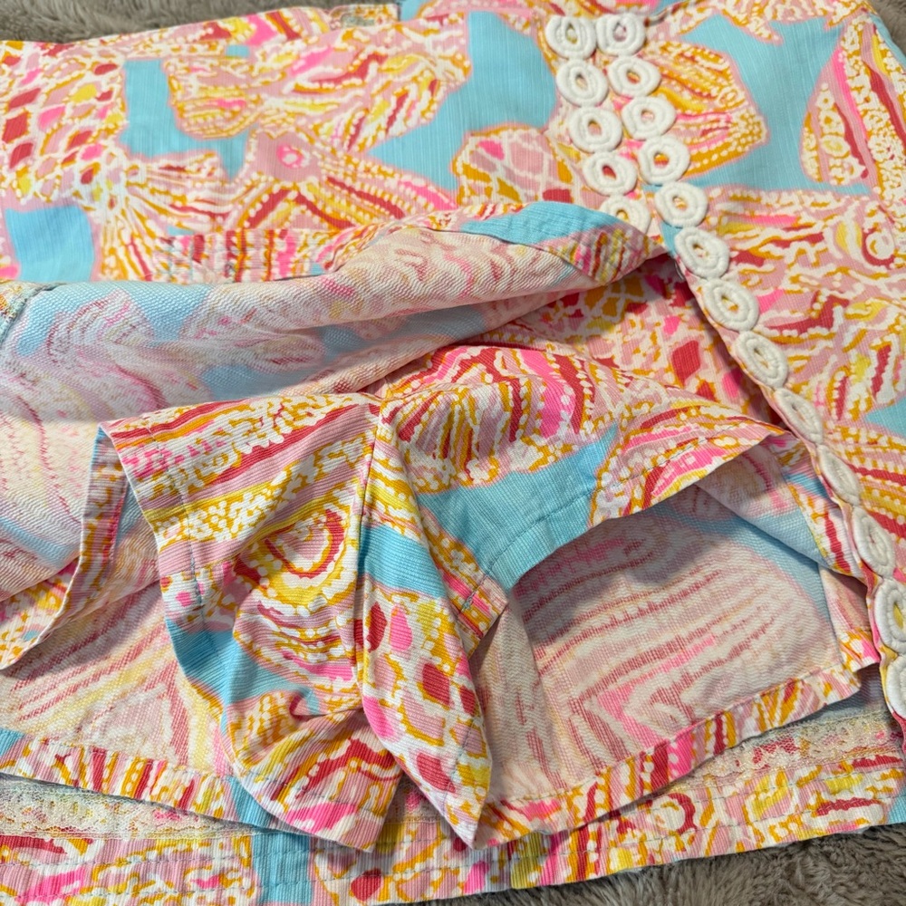 Lilly Pulitzer Pink and Yellow  Skort size 12 - Picture 4 of 6